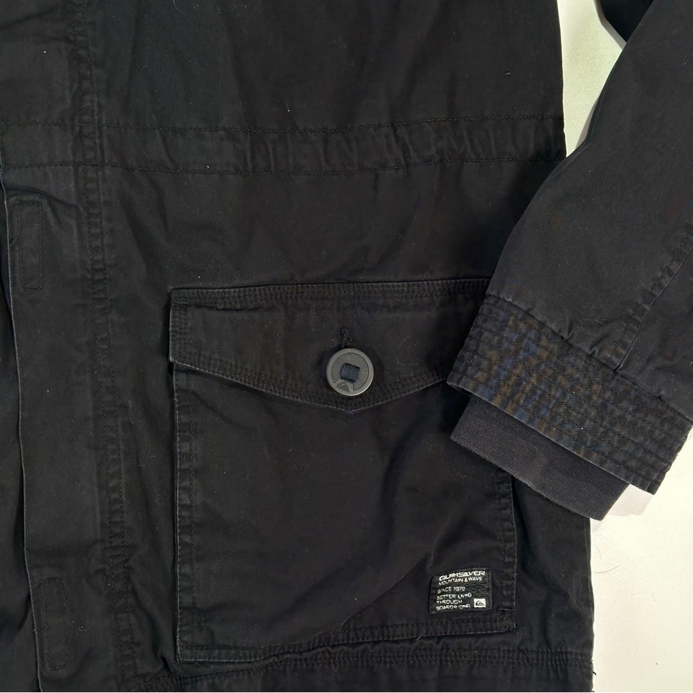 Quiksilver Utility Jacket Gorpcore Field Coat Bla… - image 3